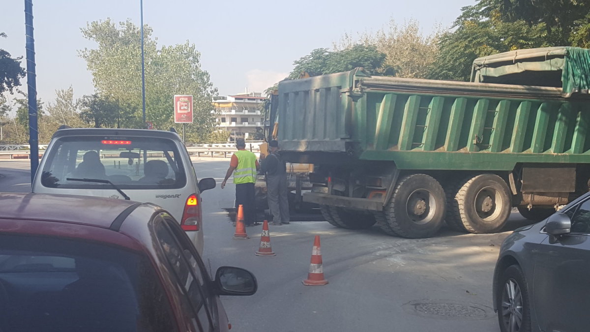 Εργοτάξιο η Γεωργιάδου – Κυκλοφοριακό χάος και ταλαιπωρία στην περιοχή