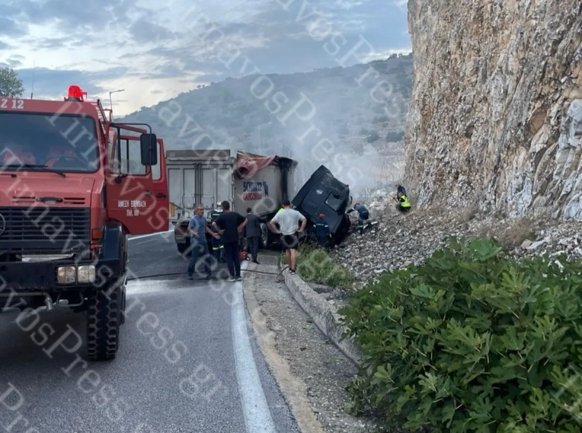 Τραγωδία στη Μελούνα - Νεκρός οδηγός νταλίκας!!!
