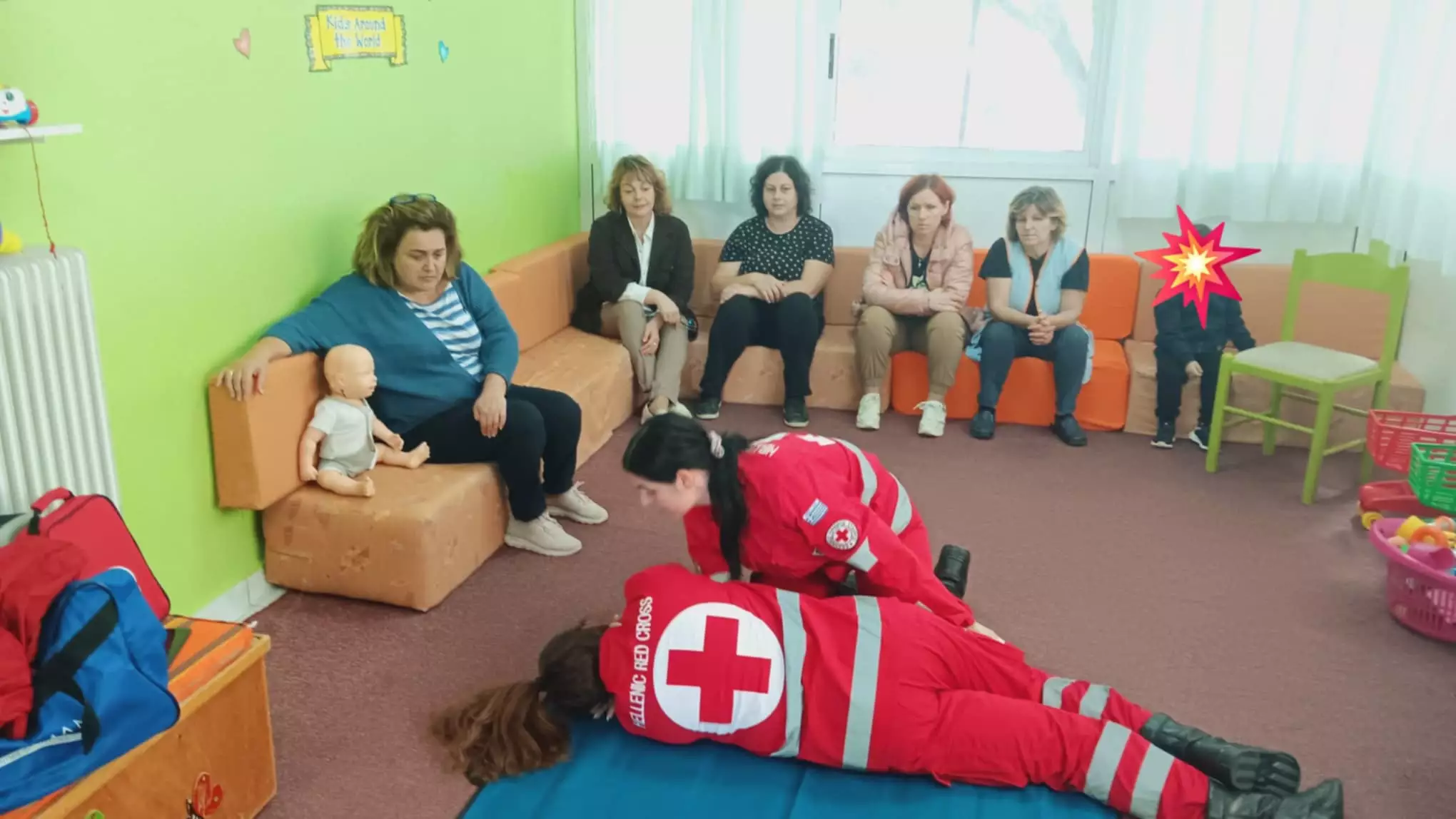 Δ.Ελασσόνας: Σεμινάριο Α' Βοηθειών στο προσωπικό των Παιδικών Σταθμών σε συνεργασία με τον Ερυθρό Σταυρό (ΦΩΤΟ)