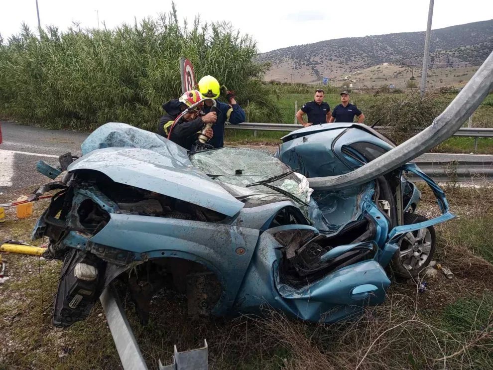 Νεκρός 55χρονος σε φοβερό τροχαίο στην Ε.Ο. Λάρισας - Τρικάλων