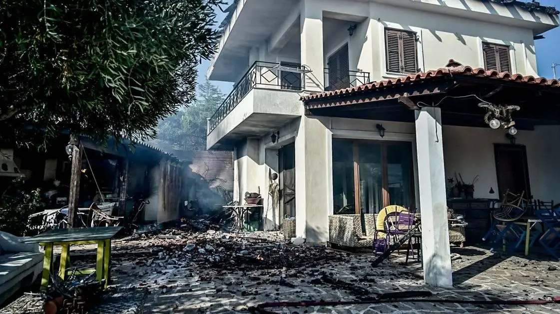 Δάσος έγινε στάχτη, σπίτια καταστράφηκαν από τη φωτιά στην Παλαιά Φώκαια