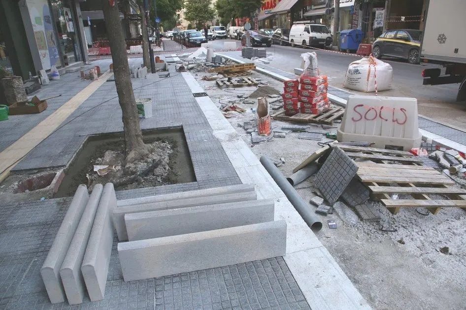 Εκκίνηση εργασιών σε νέο τμήμα της Ανθίμου Γαζή (ΧΑΡΤΗΣ)