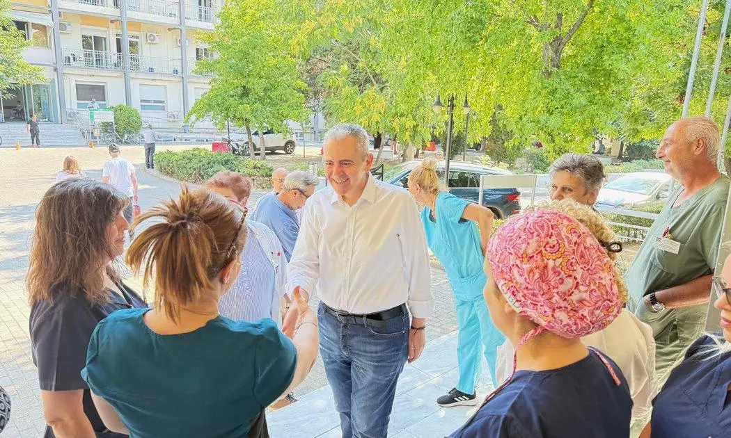 Χαρακόπουλος: Καλύτερες υπηρεσίες υγείας με την κατασκευή νέας πτέρυγας στο ΓΝΛ (ΦΩΤΟ)