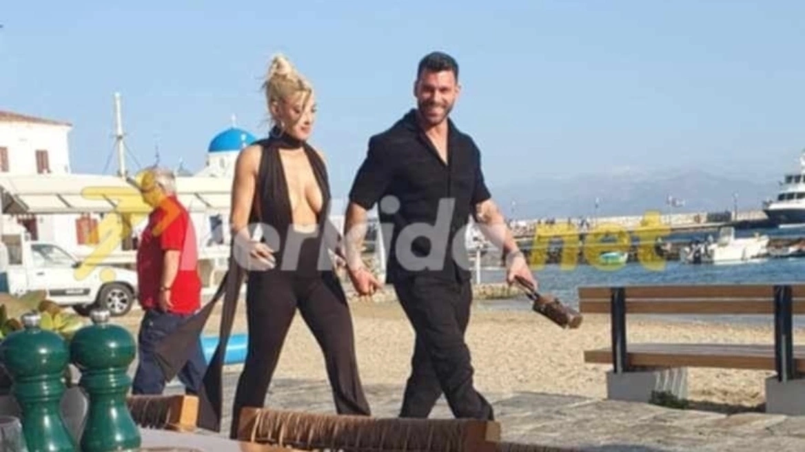 Ι.Τούνη και Σ.Σχίζας περπατούν χέρι – χέρι στη Μύκονο
