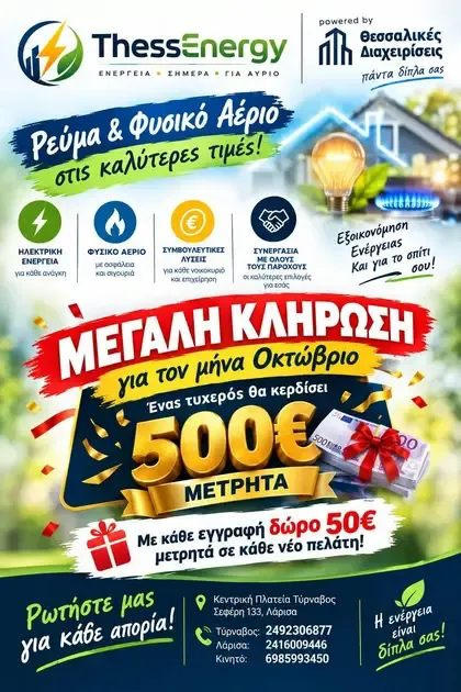  *ΜΕΓΑΛΟΣ ΔΙΑΓΩΝΙΣΜΟΣ ΑΠΟ ΤΗΝ ThessEnergy!* 