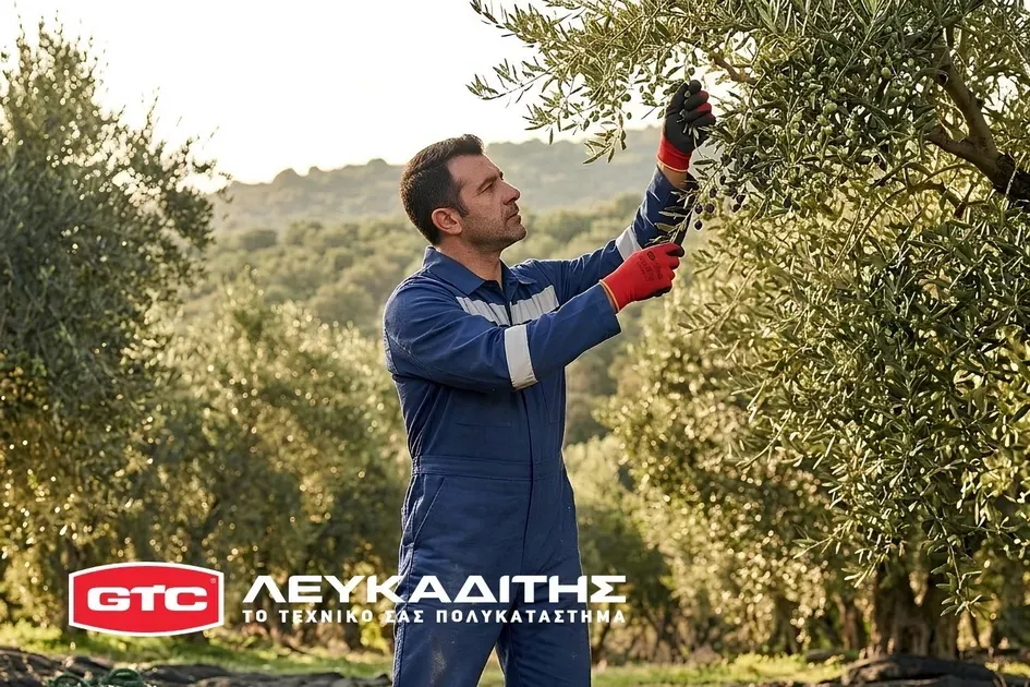 Ασφαλές «λιομάζωμα»: Ο απαραίτητος εξοπλισμός ατομικής προστασίας για τον ελαιοπαραγωγό – Τεχνικό Πολυκατάστημα Λευκαδίτης GTC