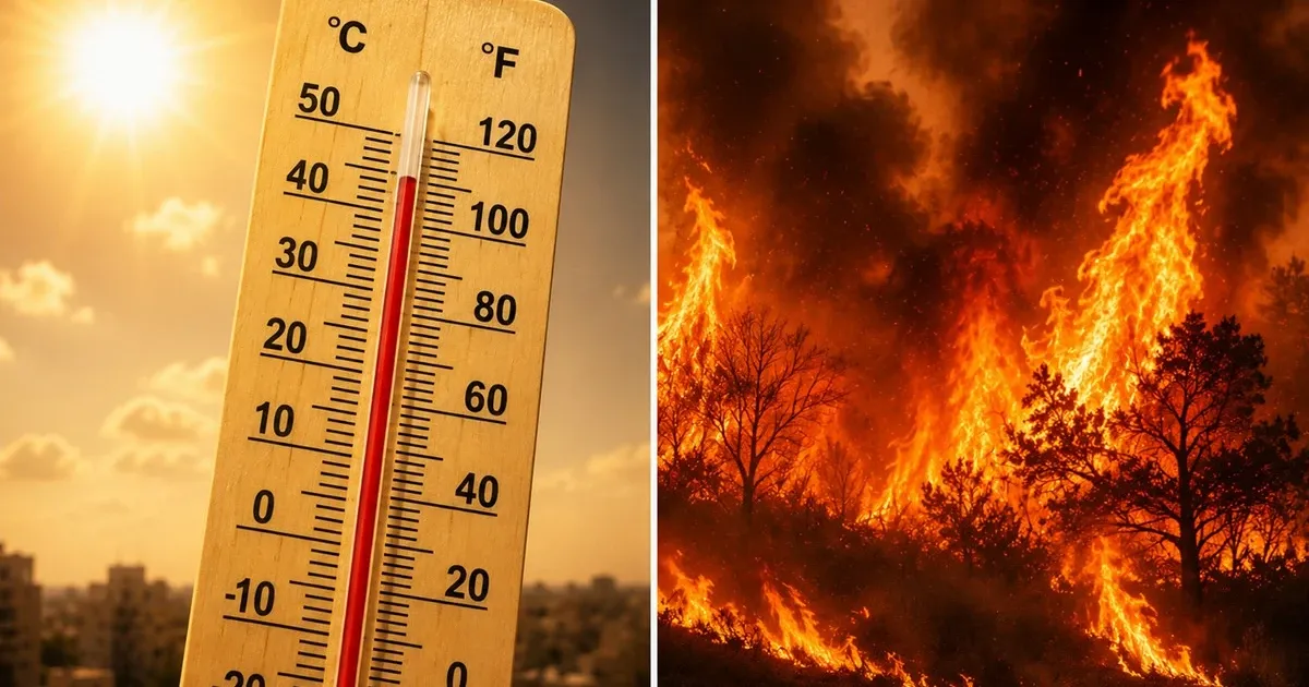 Ζέστη διαρκείας και υψηλός κίνδυνος φωτιάς – Έως 39 βαθμούς ο υδράργυρος