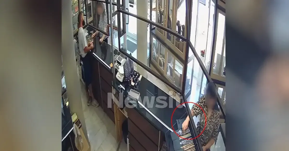 Θρασύτατο ζευγάρι υποδύθηκε τους πελάτες και άρπαξε κοσμήματα – Βίντεο ντοκουμέντο